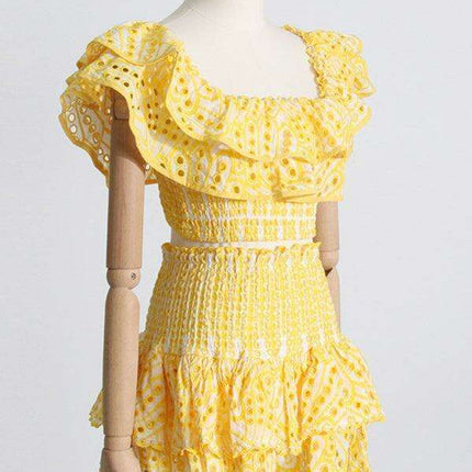 Elegant French-Style Outfit with Whimsical Fungus Accents - Très Elite