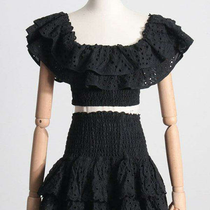 Elegant French-Style Outfit with Whimsical Fungus Accents - Très Elite