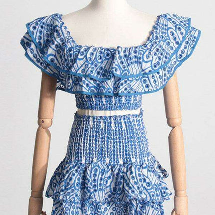 Elegant French-Style Outfit with Whimsical Fungus Accents