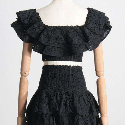 Elegant French-Style Outfit with Whimsical Fungus Accents