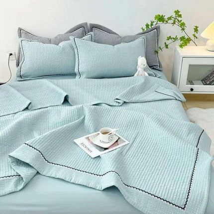 Elegant French-Style Summer Quilt Set with Bubble Yarn - Skin-Friendly - Très Elite