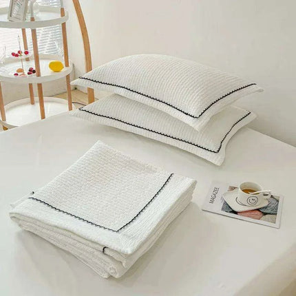 Elegant French-Style Summer Quilt Set with Bubble Yarn - Skin-Friendly - Très Elite