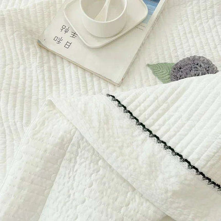 Elegant French-Style Summer Quilt Set with Bubble Yarn - Skin-Friendly - Très Elite