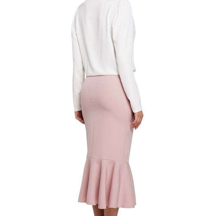 Elegant Frill Midi Skirt - Très Elite