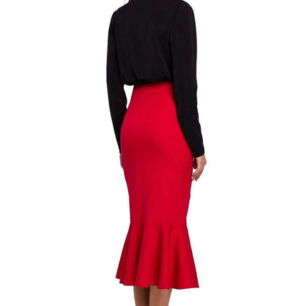 Elegant Frill Midi Skirt - Très Elite