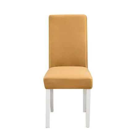 Elegant Geometric Blue-Grey Stretch Chair Covers for Stylish Dining Experiences..