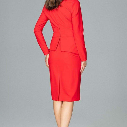 Elegant Geometric Midi Dress with Long Sleeves - Très Elite