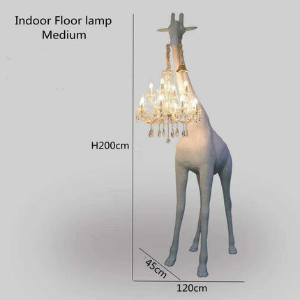 Elegant Giraffe Standing Lamp- Très Elite- Très Elite