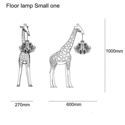 Elegant Giraffe Standing Lamp- Très Elite- Très Elite
