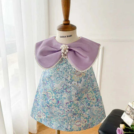 Elegant Girls' Birthday Dress with Big Bow - Boutique Party Gown for Kids A2518 - Très Elite