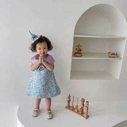 Elegant Girls' Birthday Dress with Big Bow - Boutique Party Gown for Kids A2518 - Très Elite