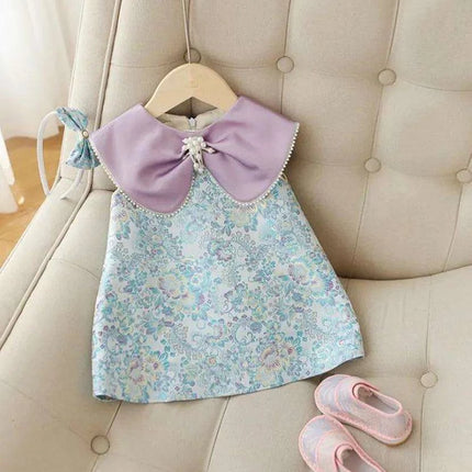 Elegant Girls' Birthday Dress with Big Bow - Boutique Party Gown for Kids A2518 - Très Elite