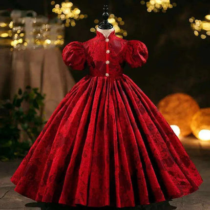 Elegant Girls' Evening Gown - Ideal for Birthdays, Baptisms, and Festive Occasions - Très Elite