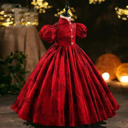 Elegant Girls' Evening Gown - Ideal for Birthdays, Baptisms, and Festive Occasions - Très Elite