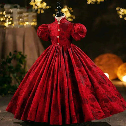 Elegant Girls' Evening Gown - Ideal for Birthdays, Baptisms, and Festive Occasions - Très Elite