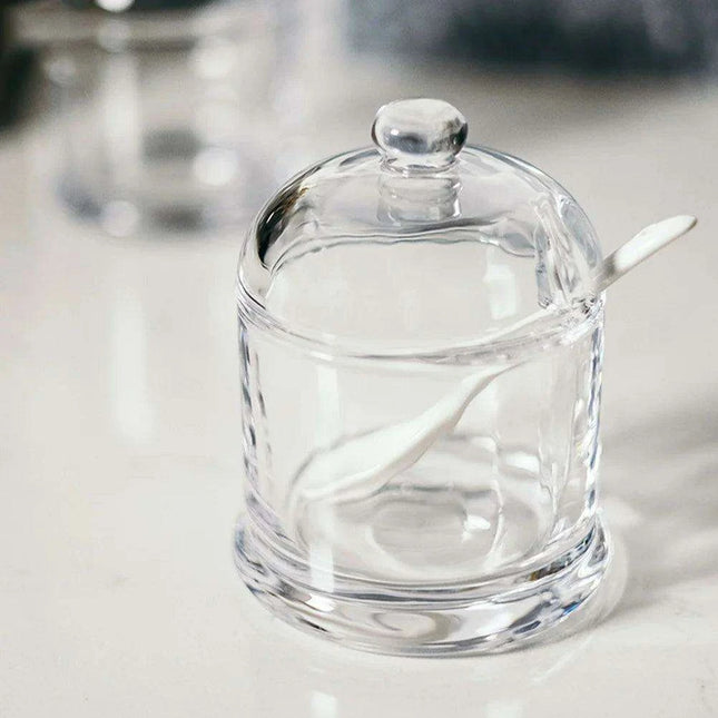 Elegant Glass Spice Jars with Lids for an Upscale Kitchen