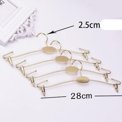 Elegant Gold Alloy Hangers - Chic Organization for Lingerie & Undergarments..