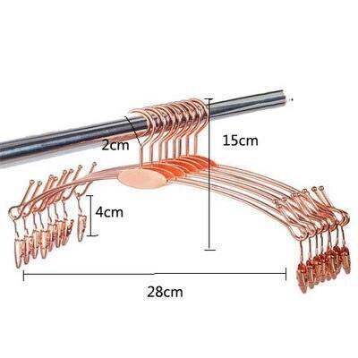 Elegant Gold Alloy Hangers - Chic Organization for Lingerie & Undergarments..