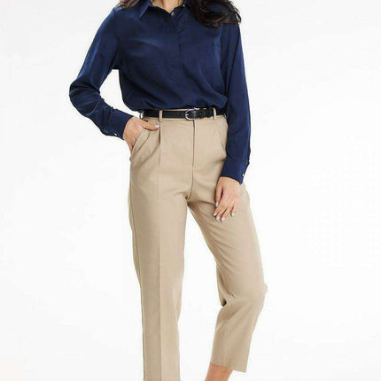 Elegant Gold Button-Up Shirt with Collar for Professional Attire - Très Elite