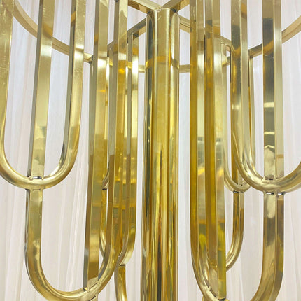 Elegant Gold Floral Display Set with Arch Tree Stand for Weddings - Très Elite