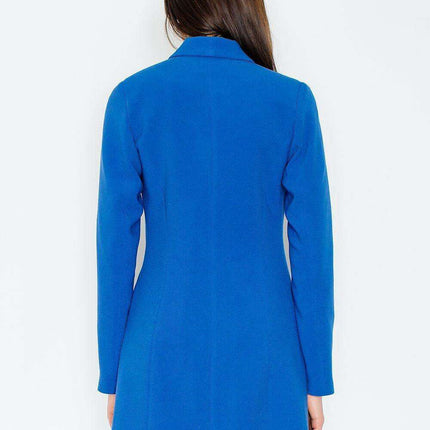 Elegant Gold-Trimmed Knit Everyday Dress - Model 51574 - Très Elite