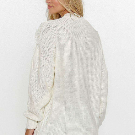 Elegant Gold-Trimmed Tartan Pullover - Très Elite