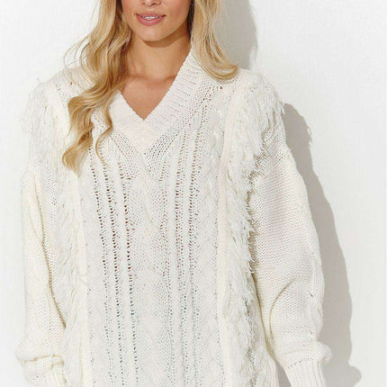 Elegant Gold-Trimmed Tartan Pullover - Très Elite