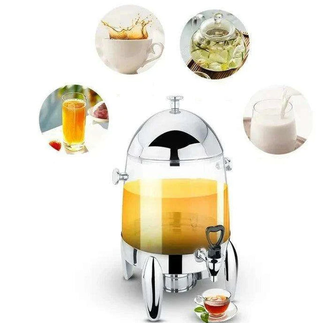 Elegant Gold Triple-Tank Beverage Dispenser Set for Premium Event Catering