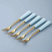 5pcs Blue forks