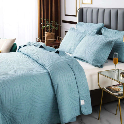 Elegant Green Bubble Kiss 3-Piece Quilt Set for King, Queen & Double Beds - Très Elite