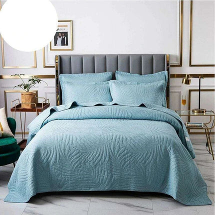 Elegant Green Bubble Kiss 3-Piece Quilt Set for King, Queen & Double Beds - Très Elite