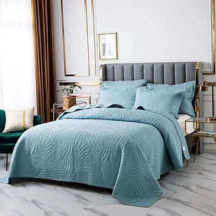 Elegant Green Bubble Kiss 3-Piece Quilt Set for King, Queen & Double Beds - Très Elite