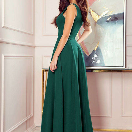 Elegant Green Maxi Gown - Timeless Charm - Très Elite