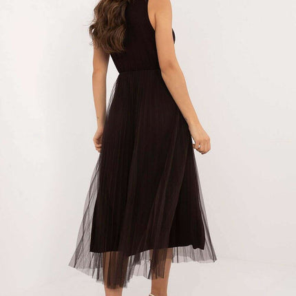 Elegant Grey Set 202693 Midi Dress And Matching Sweater - Très Elite