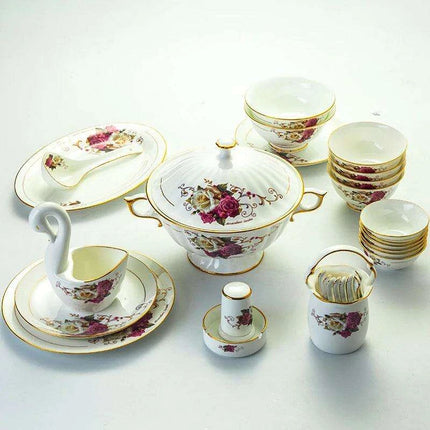 Elegant Guci Free Bone China Dining Collection with Stylish Ceramic Bowl - Très Elite