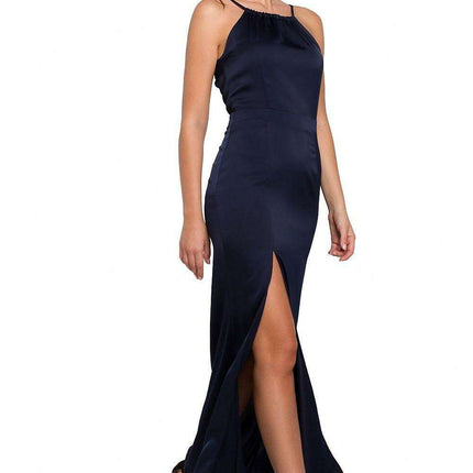 Elegant Halter Neck Maxi Gown - Très Elite