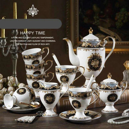 Elegant Handcrafted Bone China Coffee Cup and Saucer Set for Discerning Coffee Enthusiasts - Très Elite