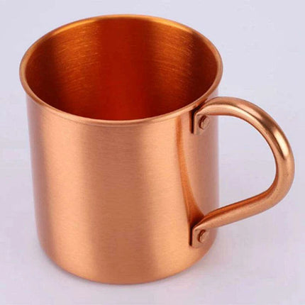 Elegant Handcrafted Copper Cocktail Mug with Stylish Handle - Très Elite
