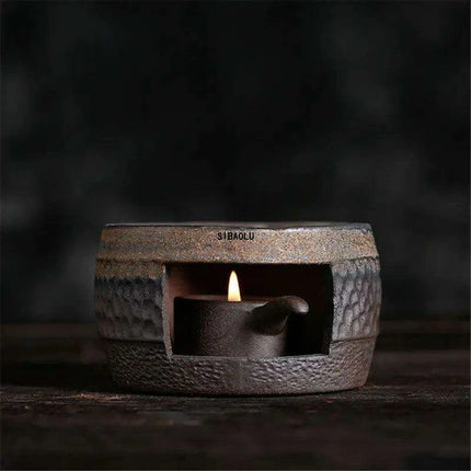 Elegant Handcrafted Japanese Ceramic Tea Warmer Set - Vintage Tea Stove - Très Elite