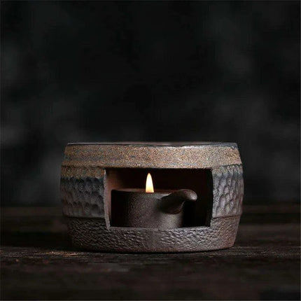 Elegant Handcrafted Japanese Ceramic Tea Warmer Set - Vintage Tea Stove - Très Elite