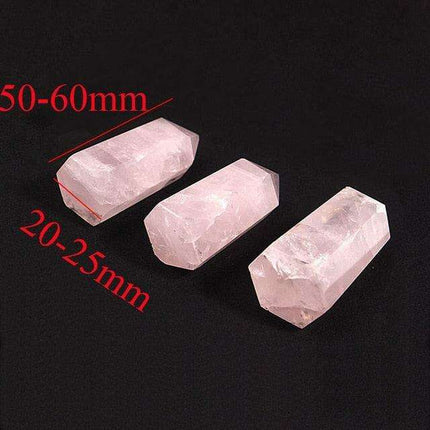 Elegant Handcrafted Rose Quartz Crystal Point for Positive Energy and Harmony - Très Elite