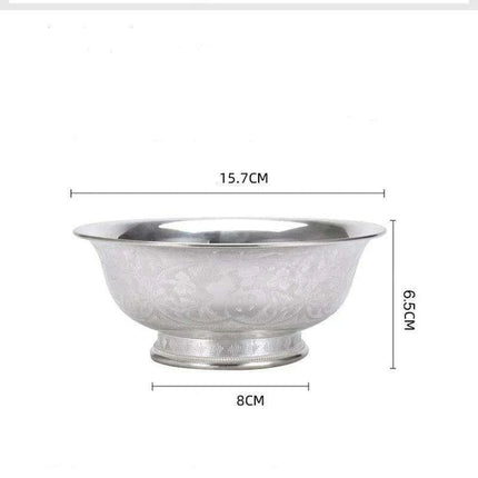 Elegant Handcrafted Sterling Silver Serving Bowl - Très Elite