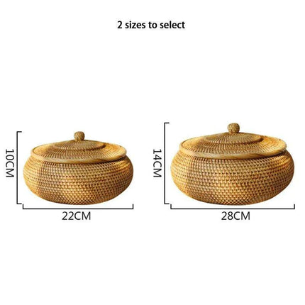 Elegant Handwoven Rattan Storage Chest - Stylish Organizer for Any Room - Très Elite