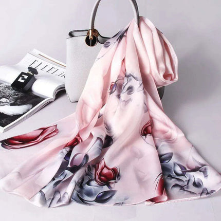 Elegant Hangzhou 100% Pure Silk Scarf - Timeless Luxury Wrap