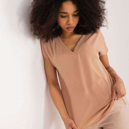 Elegant Heart-Cut Blouse