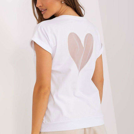 Elegant Heart Mesh Back Top - Très Elite