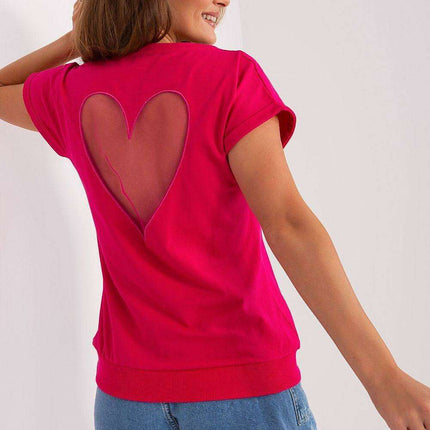 Elegant Heart Mesh Back Top - Très Elite