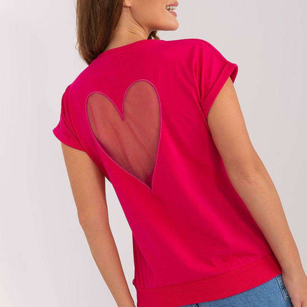 Elegant Heart Mesh Back Top - Très Elite