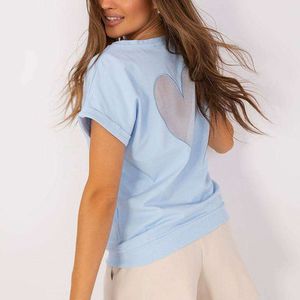 Elegant Heart Mesh Back Top - Très Elite
