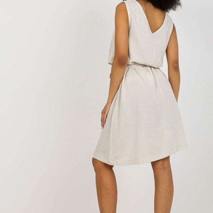 Elegant Heart Neckline Belted Summer Dress For Women - Très Elite